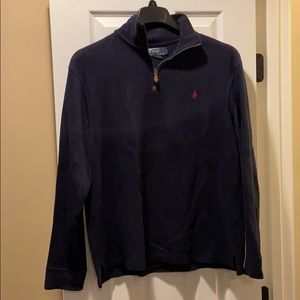 Navy Polo 1/4 zip sweater